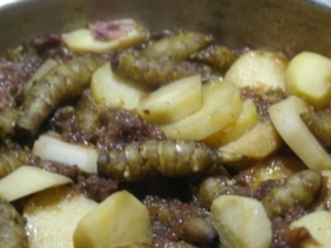 里芋とキクイモの醤油煮